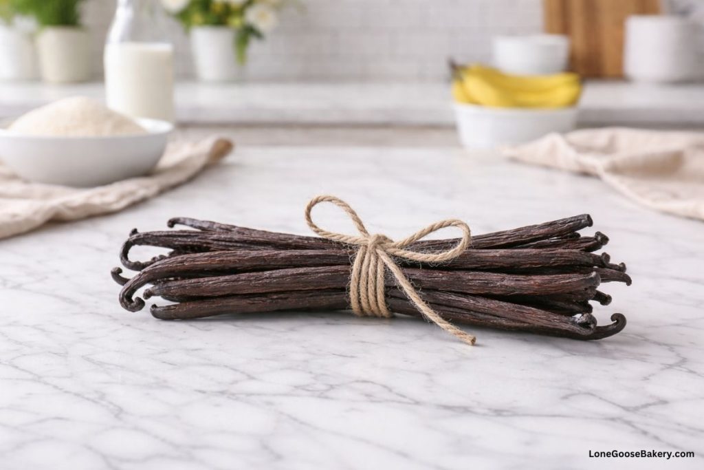 vanilla beans in kitchen