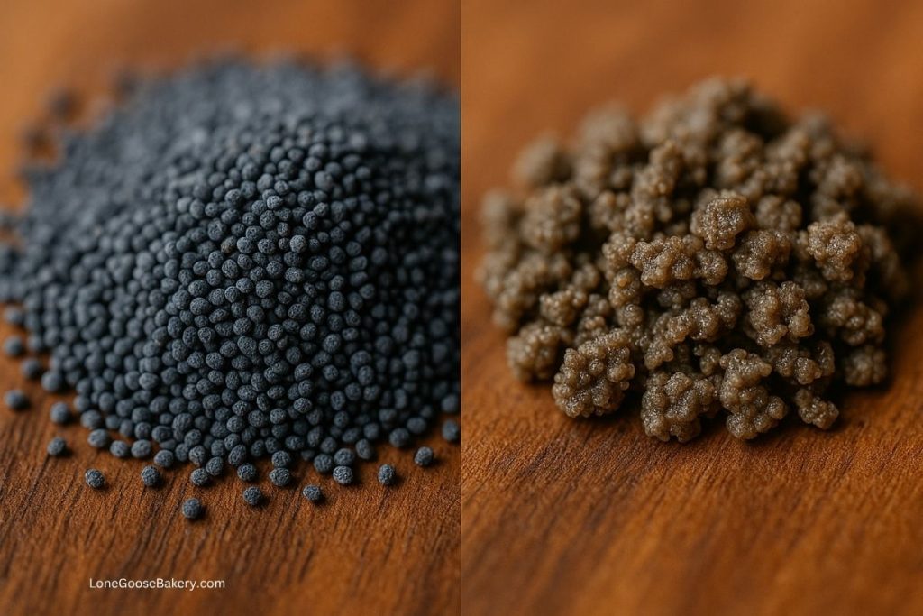 rancid poppy seeds comparison