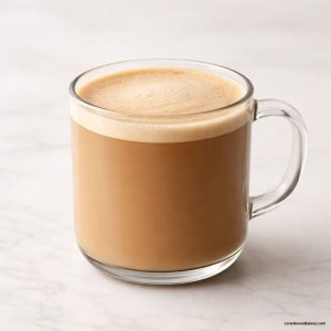 brown sugar latte in mug with handle