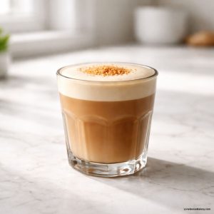 homemade brown sugar oat milk cortado