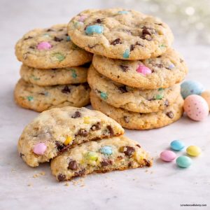 Easter chocolate chip m&m cookies recipe
