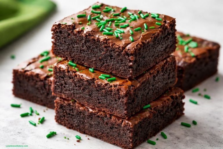 saint patrick's day sprinkle brownies