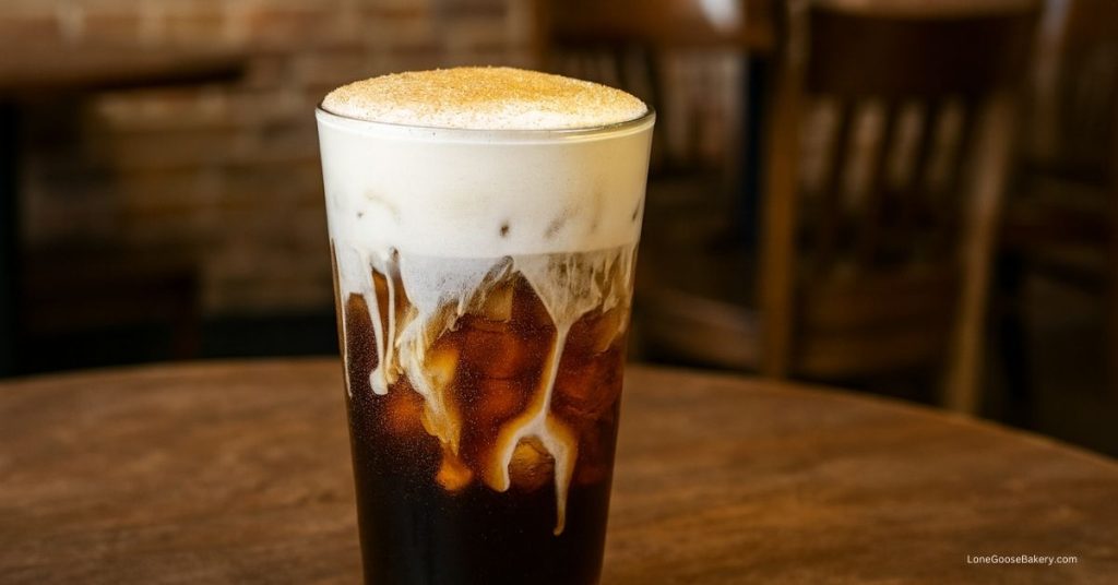 brown sugar cold foam on table