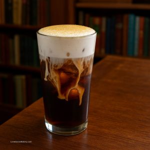 brown sugar cold foam on desk