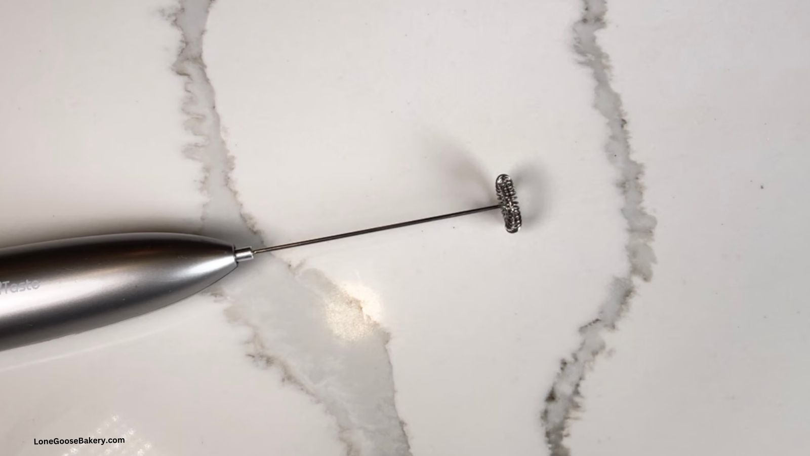 handheld frother in kitchen