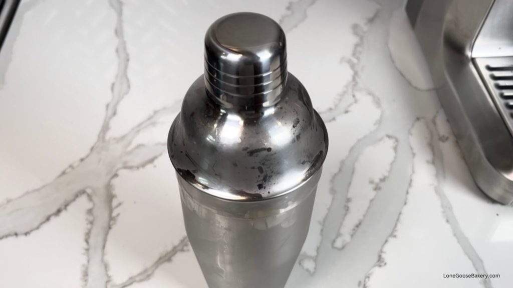 horchata cocktail shaker