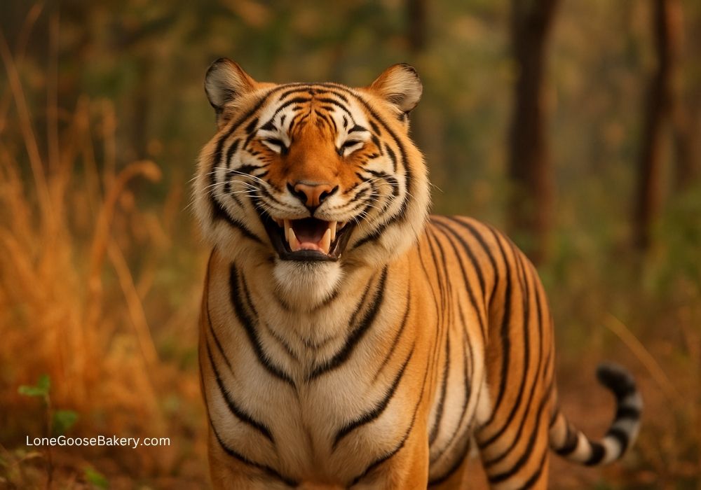 tiger smiling happy