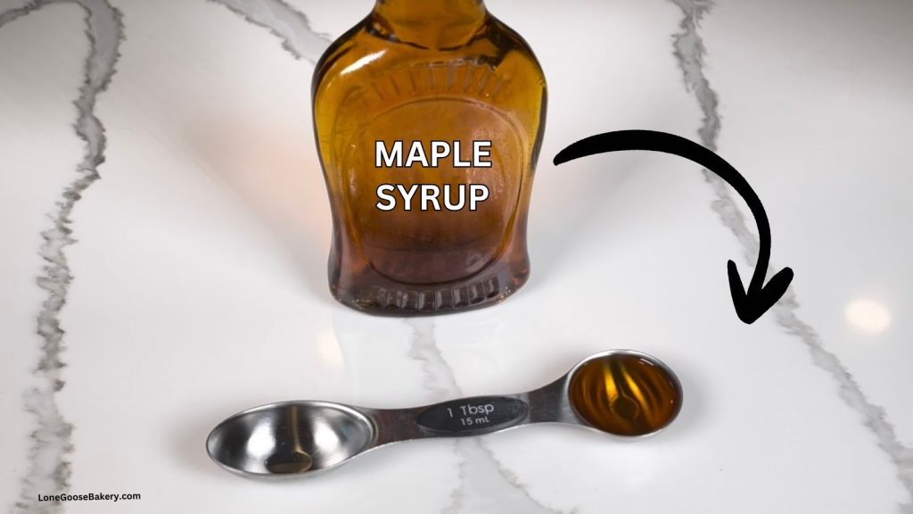 bottle of maple syrup