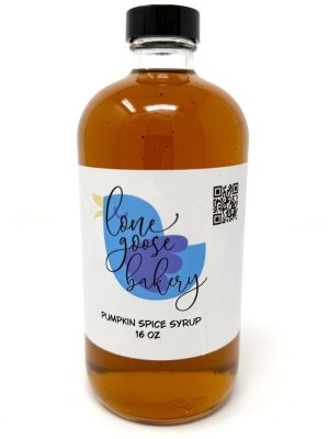 pumpkin spice syrup 16 oz bottle front