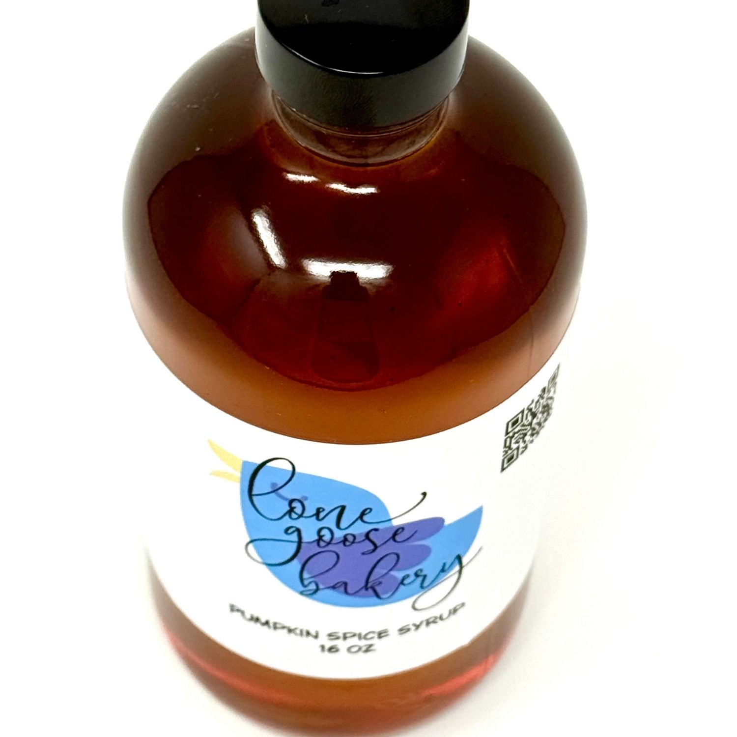 pumpkin spice syrup product above closeup 16 ounce