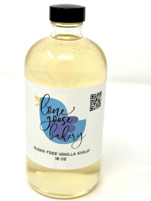 front sugar free vanilla syrup 16 oz glass bottle