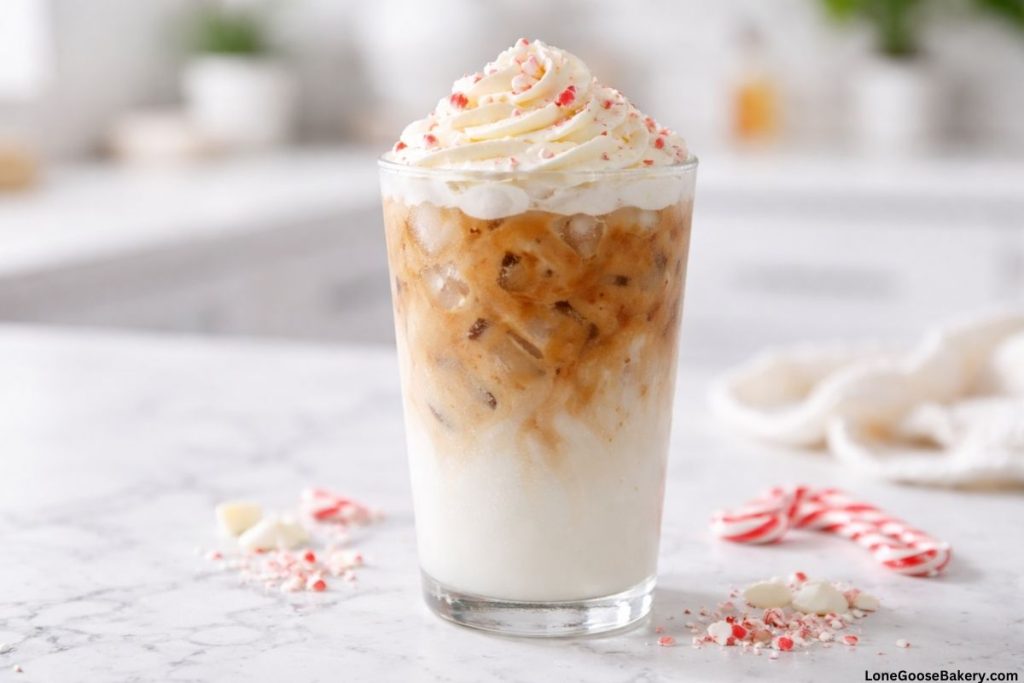 iced peppermint white chocolate mocha