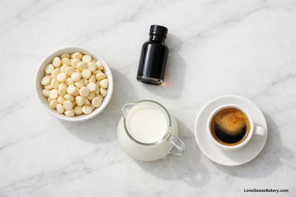 peppermint white chocolate mocha ingredients