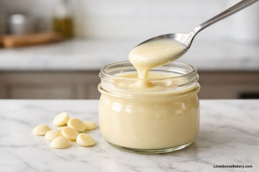 homemade white chocolate mocha sauce 