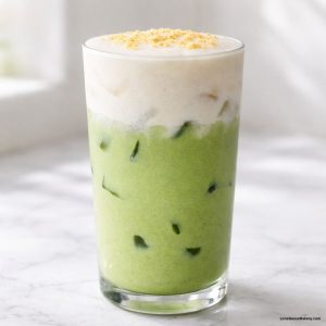 homemade starbucks iced banana bread matcha