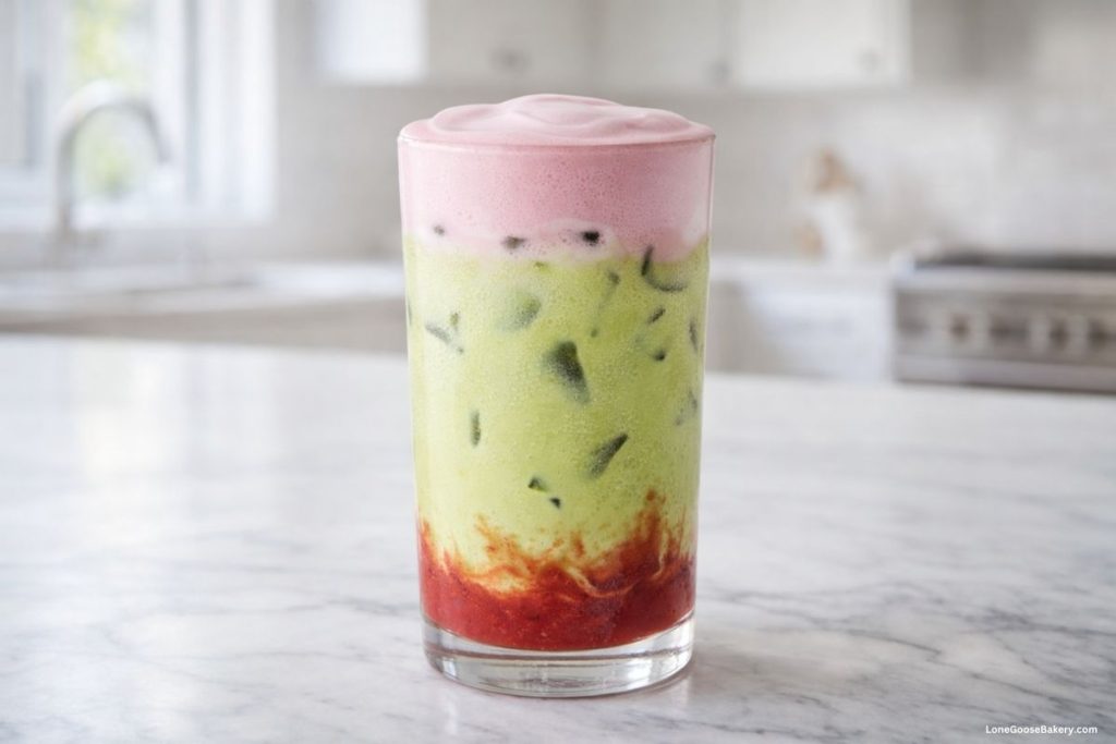 iced double berry matcha starbucks copycat