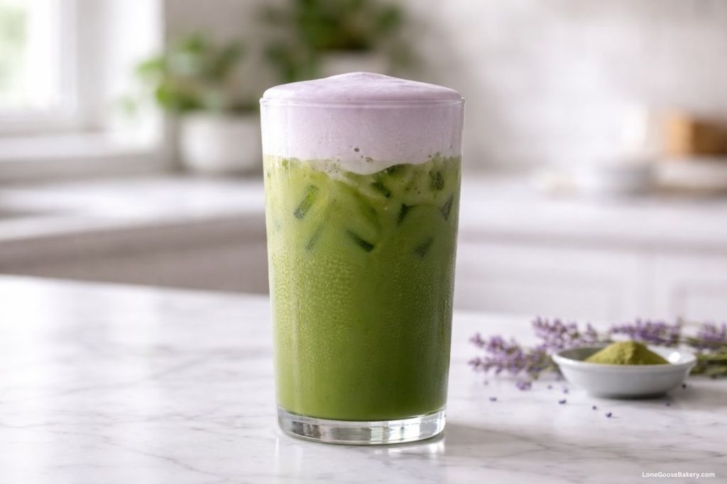 starbucks copycat iced lavender cream matcha