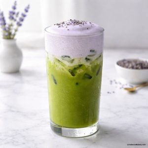 iced lavender cream matcha copycat starbucks