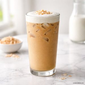 homemade starbucks toasted coconut latte
