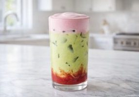 iced double berry matcha starbucks copycat