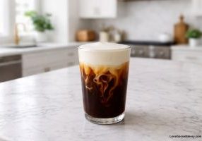 vanilla sweet cream cold foam in iced coffee